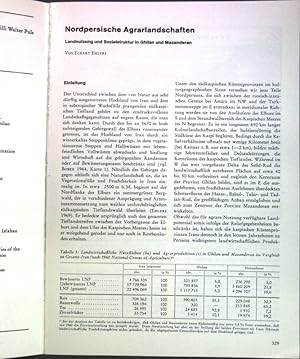 Bild des Verkufers fr Nordpersische Agrarlandschaften: Landnutzung und Sozialstruktur in Ghilan und Mazanderan; zum Verkauf von books4less (Versandantiquariat Petra Gros GmbH & Co. KG)