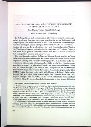 Seller image for Zur Geographie der knstlichen Bewsserung im mittleren Nordindien; for sale by books4less (Versandantiquariat Petra Gros GmbH & Co. KG)