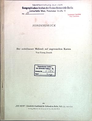 Seller image for Der nichtlineare Mastab auf angewandten Karten; for sale by books4less (Versandantiquariat Petra Gros GmbH & Co. KG)
