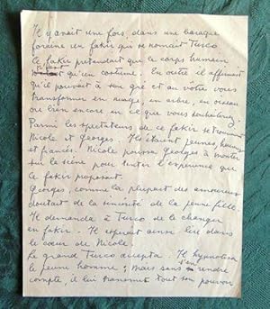 Lettre Autographe de Jean Marais.