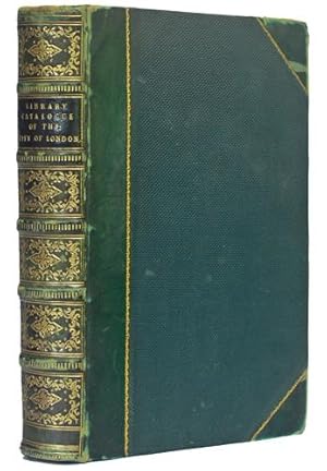 Bild des Verkufers fr A Catalogue of Engraved Portraits, Topographical Drawings and Prints, Coins, Gems, Autographs, Antiquities, and Works of Art, Exhibited at the Opening of the New Library and Museum of the Corporation of London, November, 1872. With an Historical Account of the Ancient and Modern Library at Guildhall, by W. Sedgwick Saunders zum Verkauf von Kaaterskill Books, ABAA/ILAB