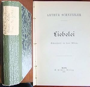 Bild des Verkufers fr Frhlings Erwachen / Liebelei / Das Klbchen. 3 Bcher in einem Bd., von Privat zusammengestellt: Wedekind, Frank: Frhlings Erwachen: eine Kindertragdie. Mnchen, Georg Mller 1921, 43. - 52. Tsd. / Schnitzler, Arthur: Liebelei: Schauspiel in drei Akten. Berlin, Fischer, 1896 (Erstausgabe, WG 1148/4) / Thoma, Georg : Das Klbchen ; Der umgewendete Dichter, Onkel Peppi - Heimkehr: Novellen. Mnchen, Albert Langen, 11. - 20. Tsd. zum Verkauf von Antiquariat Blschke