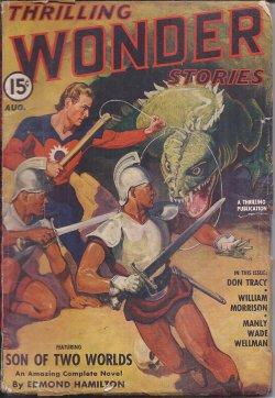 Bild des Verkufers fr THRILLING WONDER Stories: August, Aug. 1941 zum Verkauf von Books from the Crypt