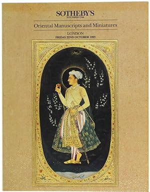 ORIENTAL MANUSCRIPTS AND MINIATURES. London: Friday 22nd october 1993.: