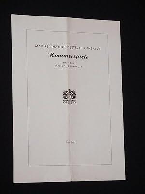 Imagen del vendedor de Programmzettel Max Reinhardts Deutsches Theater, Kammerspiele 1946. KAPITN BRASSBOUNDS BEKEHRUNG von Bernard Shaw. Regie: Gustav Grndgens, Bhnenbilder: Ernst Schtte, Kostme: Claudia Konstanze, techn. Ltg.: Karl Ruppert. Mit Hans Leibelt, Kthe Dorsch, Wolfgang Lukschy, Wolf Trutz, Carl Heinz Schroth, Walter Werner a la venta por Fast alles Theater! Antiquariat fr die darstellenden Knste