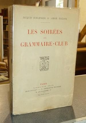 Seller image for Les soires du Grammaire-club for sale by Le Beau Livre