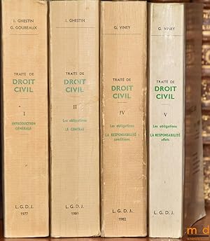 Bild des Verkufers fr TRAIT DE DROIT CIVIL t. I: Introduction gnrale; t. II: Les obligations: Le Contrat; t. IV: Les obligations, La responsabilit: conditions; t. VI: Les obligations, La responsabilit: effets [mq. le t. III] zum Verkauf von La Memoire du Droit