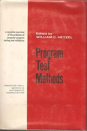 Imagen del vendedor de Program Test Methods a la venta por Snookerybooks