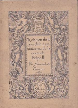 Imagen del vendedor de Elena Osorio y Lope de Vega. Relacin de lo sucedido  un fantasma de la Corte de Felipe II a la venta por LIBRERA GULLIVER