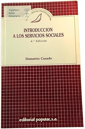 Introducción A Los Servicios Sociales