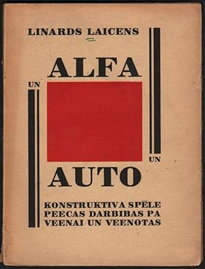 Seller image for Alfa un auto. -- konstruktiva spele. [.] [Alfa and Car. Constructivist Play.] for sale by Fldvri Books