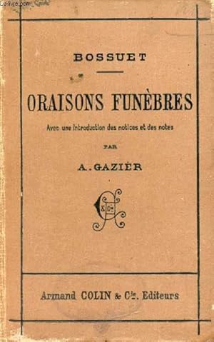 Seller image for ORAISONS FUNEBRES DE BOSSUET for sale by Le-Livre