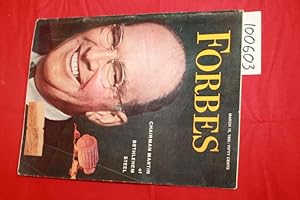 Imagen del vendedor de Forbes MAGAZINE CHAIRMAN MARTIN BETHLEHEM STEEL March 15, 1965 a la venta por Princeton Antiques Bookshop