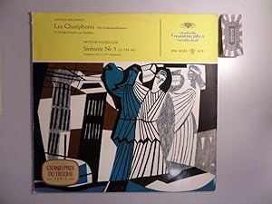 Image du vendeur pour Milhaud: Les Chophores / Honegger: Symphony No. 5 "Di tre re" [Vinyl, LP, LPM 18 385]. mis en vente par Druckwaren Antiquariat