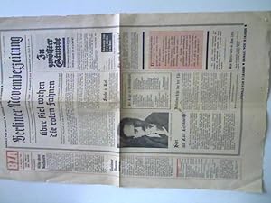 BZA (Berliner Zeitung, Abendausgabe) vom 04.11.1968 (hier nur die erste Seite!); - Reihe: Damals ...