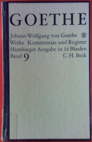 Bild des Verkufers fr Goethes Werke, Hamburger Ausgabe in 14 Bnden, BAND IX, Kommentare und Register, Autobiographische Schriften I zum Verkauf von biblion2