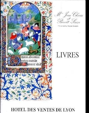 Seller image for CATALOGUE DE VENTE AUX ENCHERES -LIVRES. HOTEL DES VENTES DE LYON - LE 14 NOVEMBRE 1995. for sale by Le-Livre