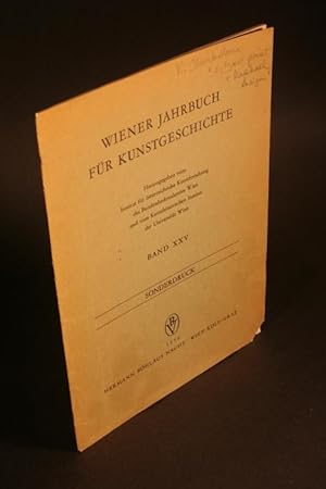 Seller image for Sonderdruck: "Ein Holzschnitt Jrg Breus des Jngeren und ein Entwurf Raffaels". Reprint from: Wiener Jahrbuch fr Kunstgeschichte, Band 25, 1972 for sale by Steven Wolfe Books