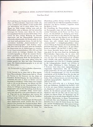 Imagen del vendedor de Die Anfnge der Alpenvereins-Kartographie; a la venta por books4less (Versandantiquariat Petra Gros GmbH & Co. KG)