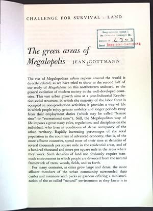 Imagen del vendedor de The green areas of Megalopolis; a la venta por books4less (Versandantiquariat Petra Gros GmbH & Co. KG)