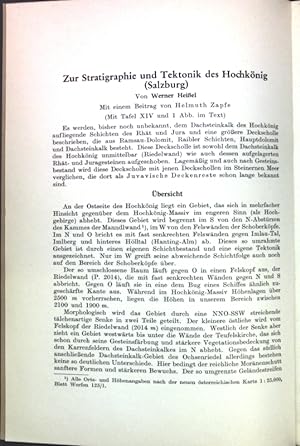 Bild des Verkufers fr Zur Stratigraphie und Tektonik des Hochknig (Salzburg); zum Verkauf von books4less (Versandantiquariat Petra Gros GmbH & Co. KG)