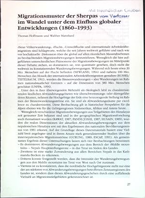 Seller image for Migrationsmuster der Sherpas im Wandel unter dem Einfluss globaler Entwicklungen (1860-1993); for sale by books4less (Versandantiquariat Petra Gros GmbH & Co. KG)