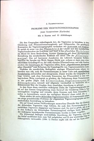 Bild des Verkufers fr Probleme der Vegetationsgeographie; zum Verkauf von books4less (Versandantiquariat Petra Gros GmbH & Co. KG)