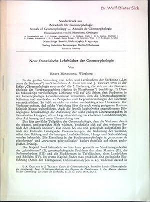 Imagen del vendedor de Neue franzsische Lehrbcher der Geomorphologie. a la venta por books4less (Versandantiquariat Petra Gros GmbH & Co. KG)