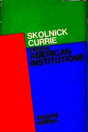 Seller image for Crisis in American Institutions for sale by Lincbook