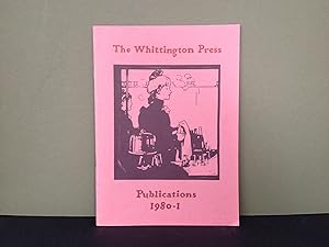 Seller image for The Whittington Press: Publications 1980-1 for sale by Bookwood