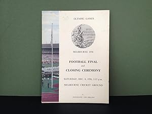 Olympic Games - Melbourne, Australia - 1956: Official Programme - Football Final & Closing Ceremo...