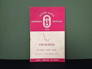 Olympic Games - Melbourne, Australia - 1956: Official Programme - Swimming, Diving & Water Polo -...