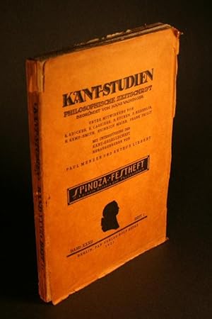 Bild des Verkufers fr Kant-Studien. Spinoza Festheft. Mit einem Bildnis des Philosophen zum Verkauf von Steven Wolfe Books