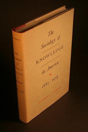 Imagen del vendedor de The sociology of knowledge in America, 1883-1915. a la venta por Steven Wolfe Books