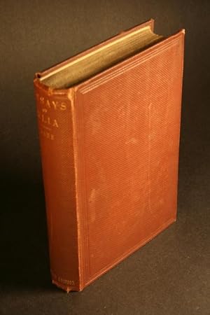 Seller image for Essays of Elia. A New Edition for sale by Steven Wolfe Books