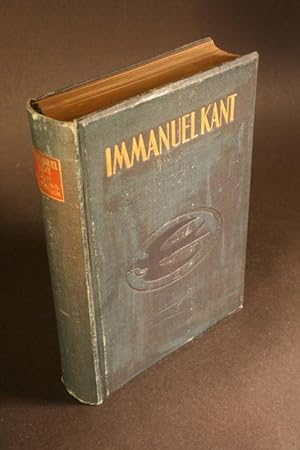 Seller image for Immanuel Kant. Die Persnlichkeit als Einfhrung in das Werk. for sale by Steven Wolfe Books
