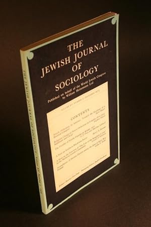 Seller image for Article: "Jewish Orthodoxy in American: Towards the Sociology of a Residual Category", article in complete issue of:. The Jewish Journal of Sociology, volume 15, no. 2, December 1973, pp. 151-165 for sale by Steven Wolfe Books