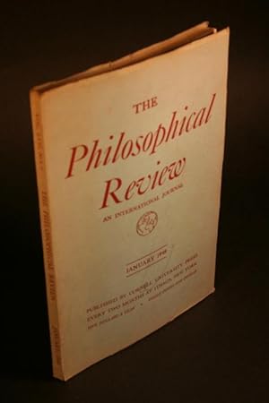 Bild des Verkufers fr The Philosophical Review. An International Journal. 57, 1, January 1948. zum Verkauf von Steven Wolfe Books