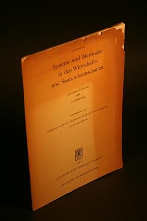 Imagen del vendedor de Sonderdruck: "Vilfredo Paretos wissenschaftliche Methode und erkenntnistheoretische Haltung". Reprinted from Beckerath Festschrift, 1964 a la venta por Steven Wolfe Books