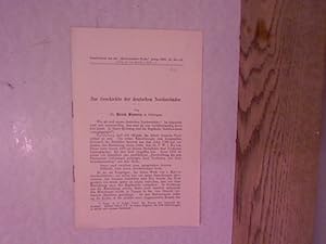 Seller image for Zur Geschichte der deutschen Nordseebder. Sonderdruck aus der Medicinischen Woche, Jg. 1906, Nr. 29-32. for sale by Antiquariat Bookfarm