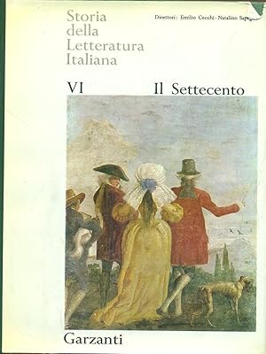 Bild des Verkufers fr Storia della letteratura italiana. Vol VI il settecento zum Verkauf von Librodifaccia