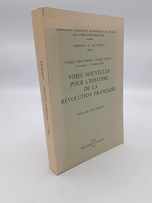 Voies nouvelles pour l histoire de la Revolution francaise