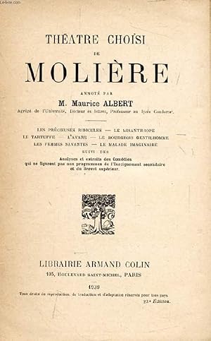 Seller image for THEATRE CHOISI DE MOLIERE for sale by Le-Livre