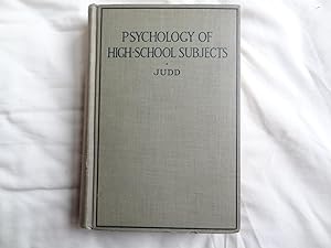 PSYCHOLOGY OF HIGH SCHOOL SUBJECTS