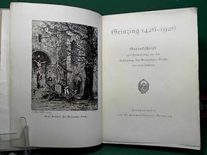 Grinzing 1426-1926. Gedenkschrift zur Erinnerung an die Erbauung der Grinzinger Kirche vor 500 Ja...