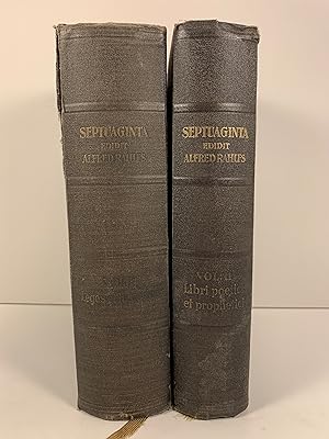 Image du vendeur pour Septuaginta Id est Vetus Testamentum Graece Iuxta LXX interpretes Two Volumes mis en vente par Old New York Book Shop, ABAA