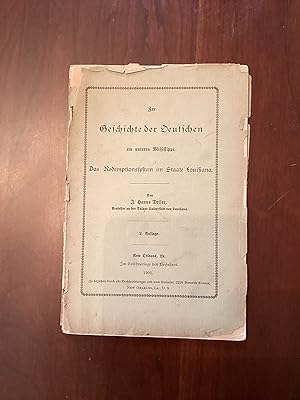 Zur Geschichte Der Deutschen am Unteren Mississippi. Das Redemptionssystem Im Staate Louisiana