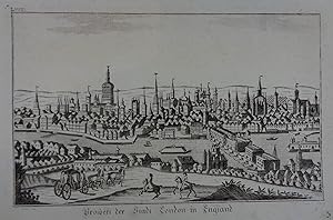 Prospekt der Stadt London in England. Kupferstich v. A. Sommer. Wien bei Jos. Eder um 1800, 17,5 ...
