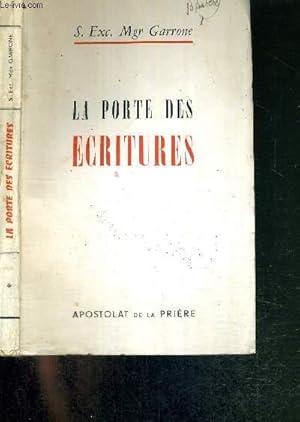 Seller image for LA PORTE DES ECRITURES for sale by Le-Livre