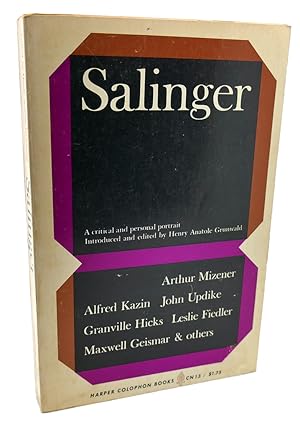 Image du vendeur pour SALINGER : A Critical and Personal Portrait mis en vente par Rare Book Cellar